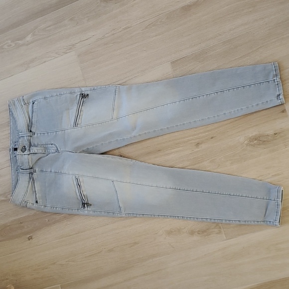 White House Black Market Pants - WHBM skinny moto jeans size 4